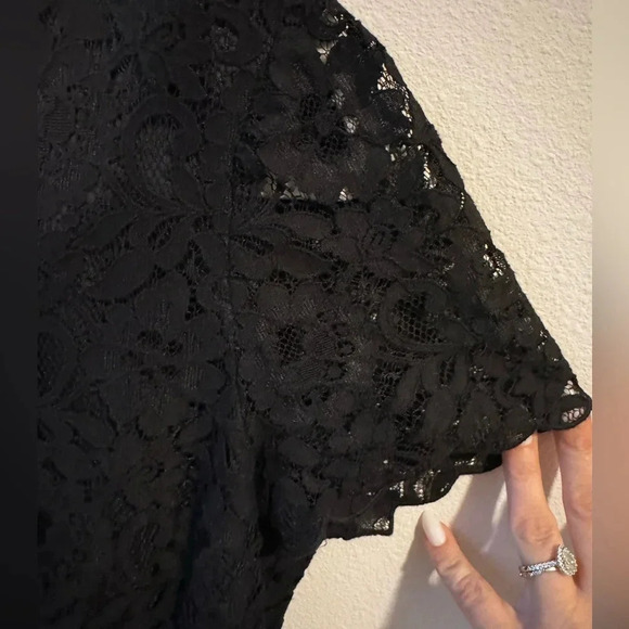 J. Crew Lace A-Line Dress - Black, S - Picture 3 of 5